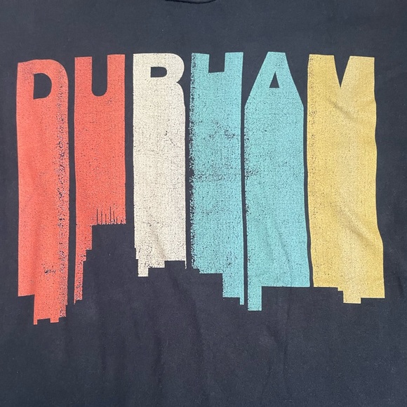 Durham, North Carolina. Short sleeve Graphic tee XL Port & Company Ring Spun - Picture 3 of 7